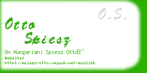 otto spiesz business card